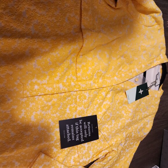 Tuckernuck Yellow Daisy Jacquard Aurelia Dress NWT XL - Picture 11 of 15